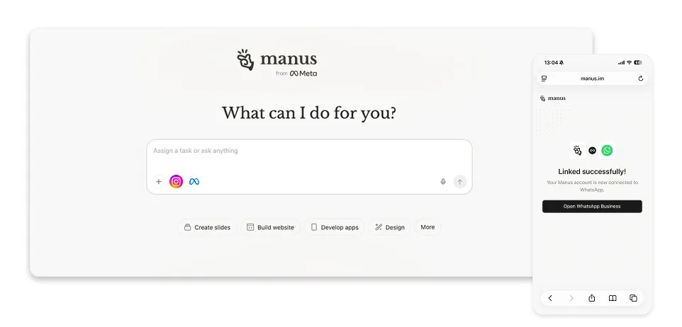 Manus × Meta Integration